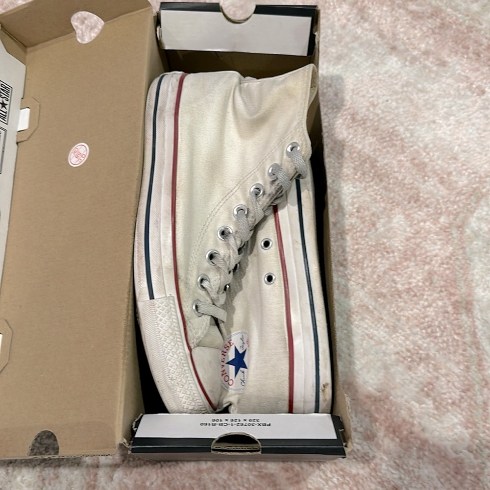 Classic White Hightop Converse